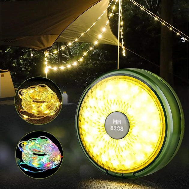 Rechargeable Camping Lantern with LED Garland