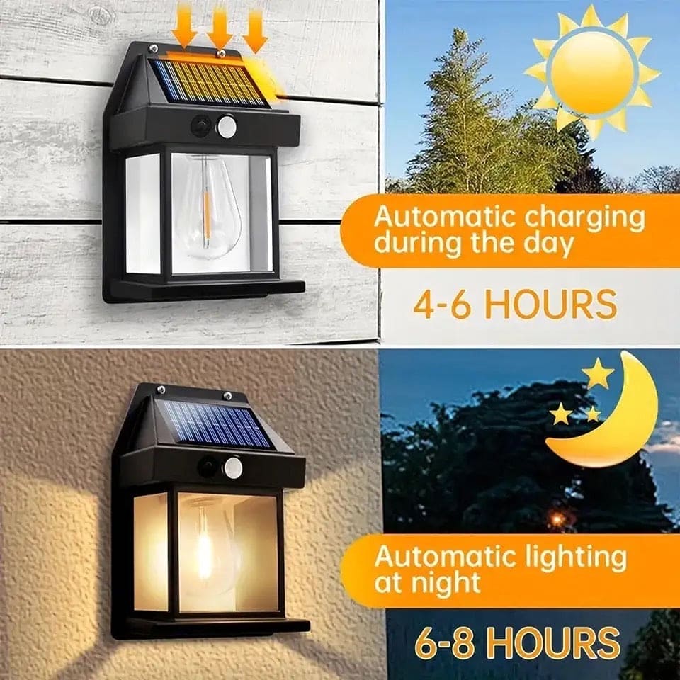 Solar Motion Sensor Wall Lamp