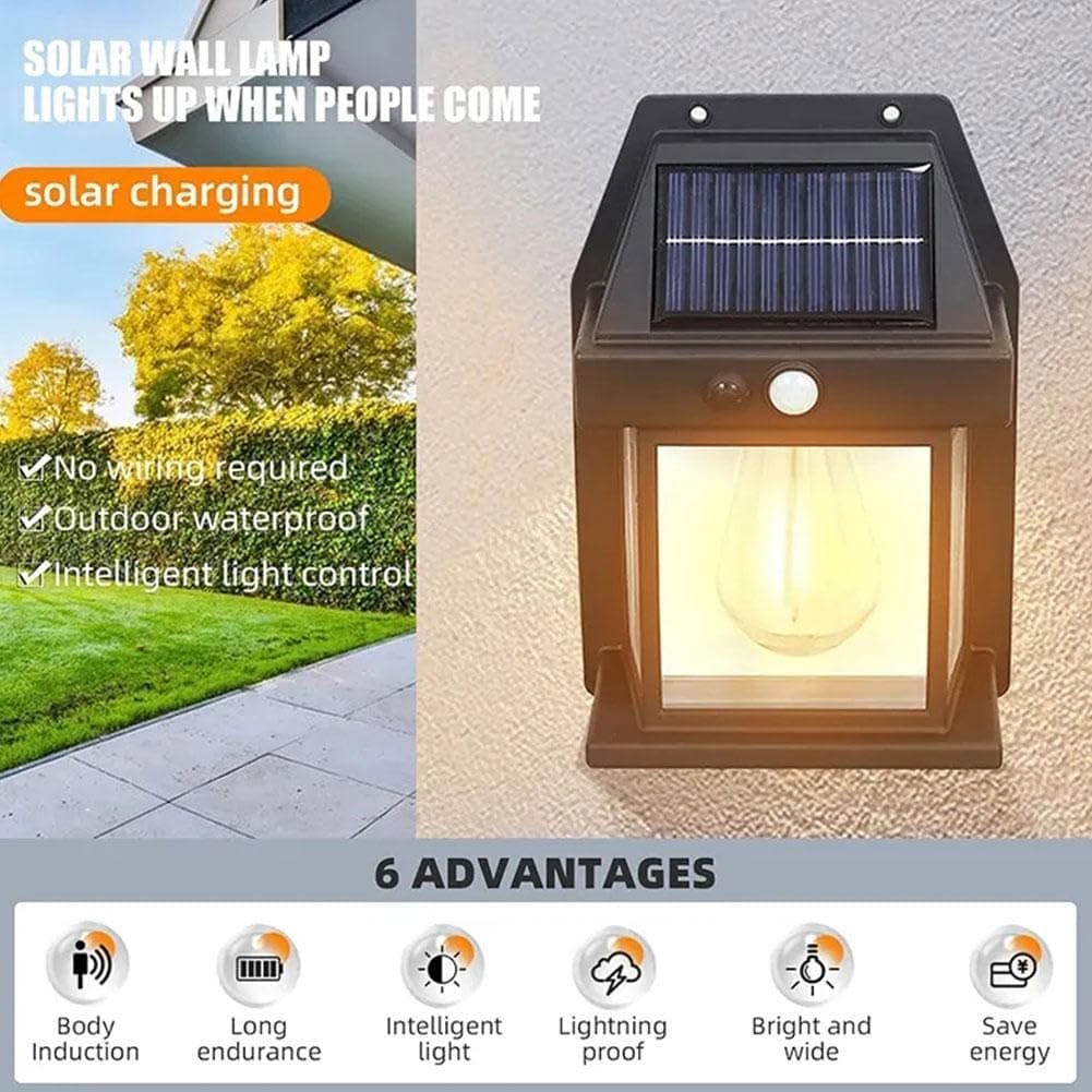 Solar Motion Sensor Wall Lamp