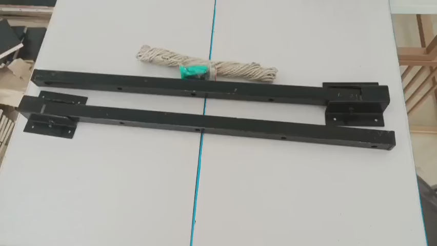 Foldable Wall Mounted Cloth Drying Stand with Rope