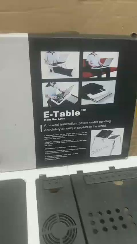 Portable Foldable Laptop Table with Cooling Fan
